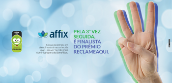 Affix é indicada pela terceira vez seguida ao Prêmio Reclame Aqui!